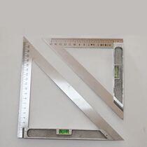 15cm 20cm with water column triangle ruler triangle ruler woodworking tool 90 degree straight angle ruler stainless steel wide seat