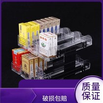 Smoke pusher Supermarket smoke rack Double-layer pusher Convenience store automatic bomb unwinding cigarette sales box cabinet display shelf