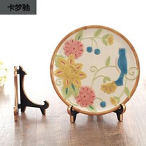 Taiwan Decorative Disc Porcelain Disc Holder display disc frame photo frame certificate frame TOO style plastic display shelf