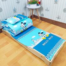 Kindergarten quilt three-piece set with core quilt six-piece set pure cotton childrens nap bedding for babies entering the kindergarten