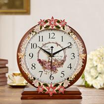 Clock table clock European style creative sitting clock large clock modern living room decoration home desktop ornaments simple clocks and clocks