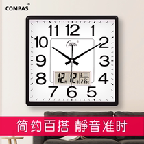 Wall clock living room mute home fashion creative quartz clock simple electronic clock Nordic modern personality clock