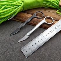  Bastinelli tactical high hardness with K sheath small straight knife cutter outdoor self-defense knife Unpacking and unpacking knife