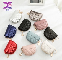 European and American Lingge New zipper bag ladies short wallet mini handbag cute change card bag coin bag