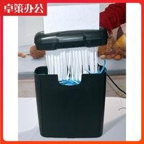 Small paper shredder office home shredder strip paper cutter mini electric desktop document automatic shredder