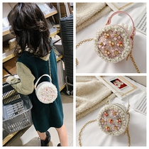 Childrens shoulder bag Korean fashion cartoon foreign style girl small fragrant wind Princess cute chain shoulder bag