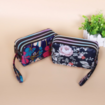 Zero Wallet Woman long Canvas Handbag with bag Jane about three layers Zip Hand Bag Lady Small Bag Large Capacity Mobile Phone Bag bag