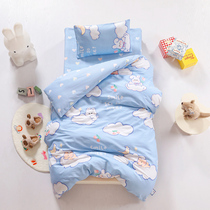 Childrens Kindergarten Quilt Three Sets Pure Cotton Air Conditioning Bed Goods All Season Universal Baby Bed Pint Summer Quilt Cover 60 * 135