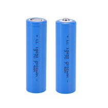 Fan 18650 lithium battery flat head small tip