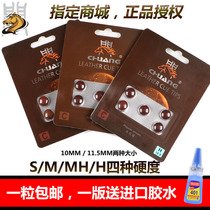 Chuang brand popular version C- class pool club leather head Chinese Snooker head 10MM billiard club head gun head
