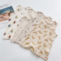 80-95 yards day single tete boy summer cotton sleeveless top kid waffle soft knit vest