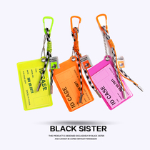 pvc transparent card bag bus meal card access door cutting sleeve pendant decoration bag backpack male tide accessories bag women ins