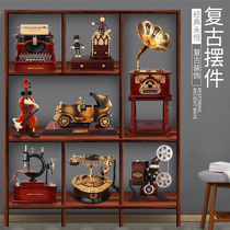 Imitation wooden retro music box creative music box birthday gift for girls children Valentines Day gift decoration