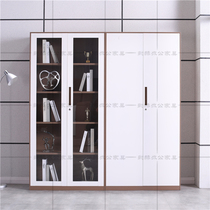 Office document cabinet Full-body glass door bookcase Financial certificate cabinet Iron file cabinet Employee locker