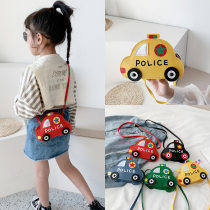 Childrens Bag shoulder bag Women Cute Cartoon Car Bag Fashion Boys and Girls Wallet Joker Shoulder Bag