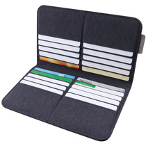 Card Bag Mens ultra-thin multi-card position Mens Large capacity simple card bag business anti-degaussing ins bank card clip