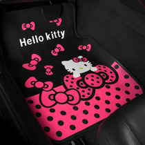 Environmentally friendly cartoon ktcat car mat latex rubber plastic universal waterproof non-slip antifreeze and easy cleaning single piece