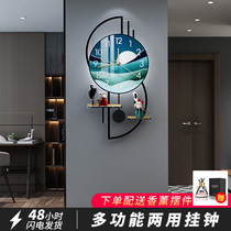 Creative clock wall clock living room modern simple Net red restaurant light luxury decorative clock home fashion personality hanging wall