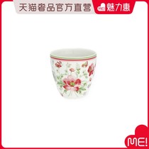 GREENGATE Danish Nordic style fresh and lovely floral ceramic cup mini cup Fangcadian White series