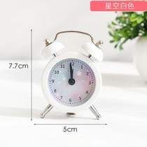 Student bedside creative children small alarm clock cute cartoon mute simple bedroom mini loud table clock alarm