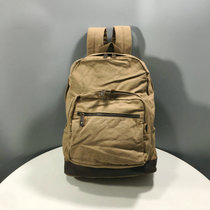 Foreign trade retro men's canvas crazy horse leather backpack trend casual large-capacity travel bag men's and women's computer backpacks
