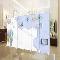Nordic screen partition wall blocking home living room small apartment bedroom modern simple folding screen mobile folding office