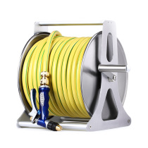Drain hose watering water watering water pipe wall stainless steel water pipe storage rack drenching vegetables can be hung wall roll four-part water pipe