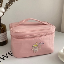 Large Capacity Makeup Bag Women 2022 New Ins Wind Cute Teenage Girl Hearts Travel Portable Cosmetic Containing Bag