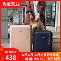 Retro ultra-light extended luggage business silent universal wheel trolley case for men and women