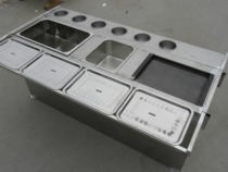 Stinky tofu hand cake trolley Guandong cooking iron plate spicy skewer snack truck multi-function dining car recommended