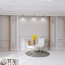 European style gypsum line wallpaper light luxury clothing store beauty salon Net Red live bedroom sofa TV background wall wallpaper