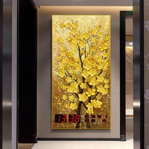 Vertical version Vertical style Decorative Painting Digital Electronic Perpetual Calendar 2021 New Living Room Home Wall-mounted Wall-mounted Wall Clock Watch