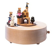 jeancard Music Box Rotating Music Box Wooden Prince Charming Send Girl Wedding Birthday Christmas Gift