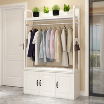 Floor-to-ceiling coat rack with cabinet Living room entrance Multi-function shoe stool Shoe cabinet One-piece bedroom simple open wardrobe
