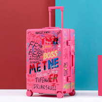 Meiya Shangtu luggage ins Net Red new high-value trolley case women 20-inch small men travel password box