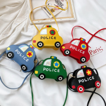 Children's bag messenger bag female cute cartoon car bag fashion boys and girls coin purse Joker shoulder bag