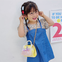 2021 new female cute foreign fashion shoulder bag baby Hand bag girl tide bag Net Red childrens bag