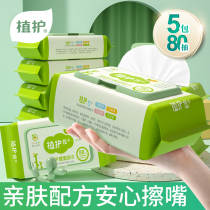 Plant wet tissue paper baby newborn baby children hand fart special family affordable large packaging special box