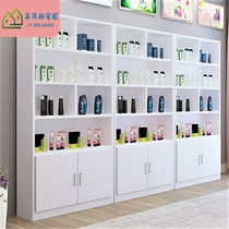 Simple cosmetics display cabinet beauty barber shop nail salon products showcase cabinet landing