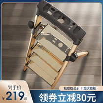 Ladder household foldable telescopic lifting herringbone ladder indoor multifunctional safety thickening aluminum alloy portable step ladder