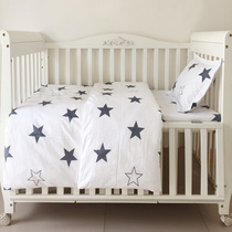 Pure cotton kindergarten quilt three pieces of children bedding six pieces of baby nap into garden cot bedding