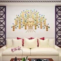 Clock money tree wall clock living room Chinese style decorative hanging watch silent clock rich creative clock