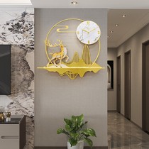 Net red wall clock clock home fashion living room simple modern restaurant decoration table hanging wall light luxury quartz clock