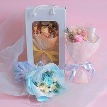 Immortal Rose Teachers Day Bouquet Fresh Real Flowers Dry Flower Bag Mix and match diy Net red set box home decoration