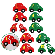 Kindergarten Digital District Small Class Activity Materials Homemade Cars Manual Work Unwoven Maths Arithmetic Fun Teaching Aids