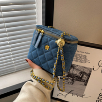 Advanced Sensation Pouch Pack Woman 2022 New Tide Fashion Rhombog Chain Small Square Bag Foreign Air 100 Hitch Satchel Shoulder Bag