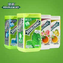 Wrigley Green Arrow Bomb Cube sugar-free xylitol chewing gum 40g * 6 large bottle bubble gum Net Red fragrance candy