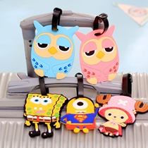 Luggage taggingBaggage boarding pass suitcase tag name tag creative cartoon consignment anti-loss identification tag