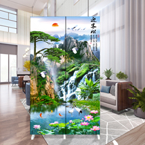 New Chinese style entry door entrance Bedroom occlusion folding mobile brake living room bathroom partition air conditioning screen