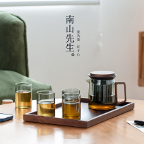 Mr. Nanshan Wuxin Teapot TeaPot Tea Set Heat-Resistant Glass Single Pot Filter Boiling Tea Maker Electric Pottery Stove Kung Fu Tea Set
